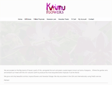 Tablet Screenshot of kaimuflowers.com